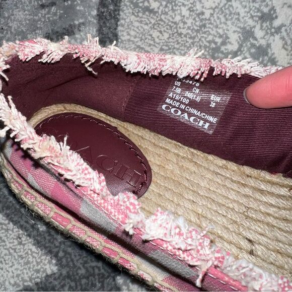 Coach check espadrilles🆕 - Picture 3 of 5